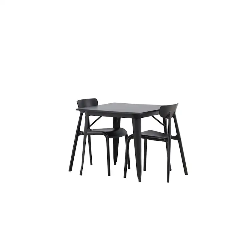 Spisegruppe Venture Home Tempe 80 cm med 2 Ursholmen Stoler
