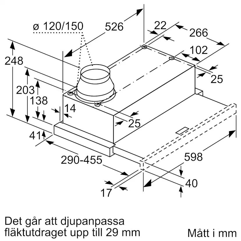 Kjøkkenvifte Siemens LI64LB531