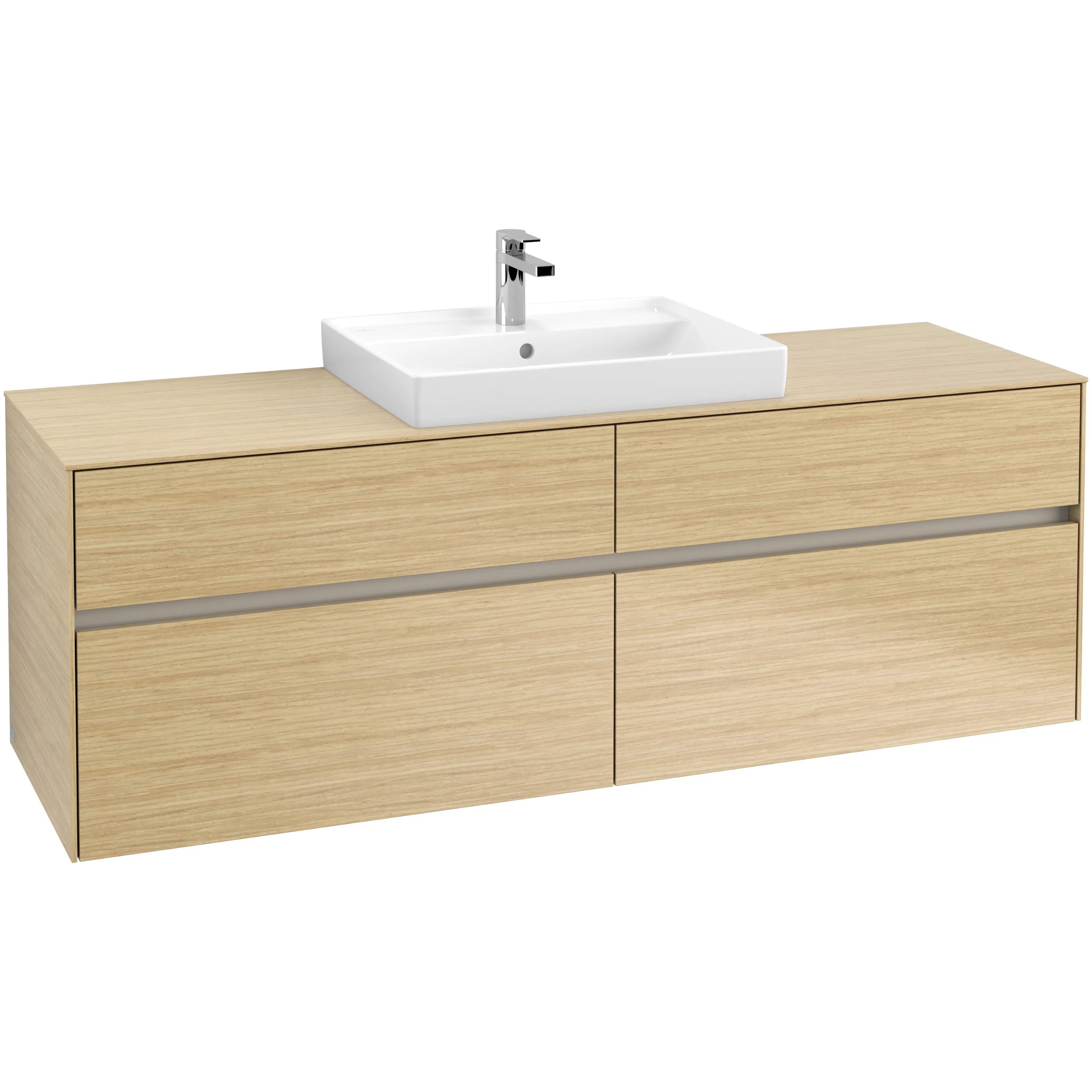 Tvättställsskåp Villeroy & Boch Collaro 160 cm med 4 Lådor för Ovanpåliggande Tvättställ