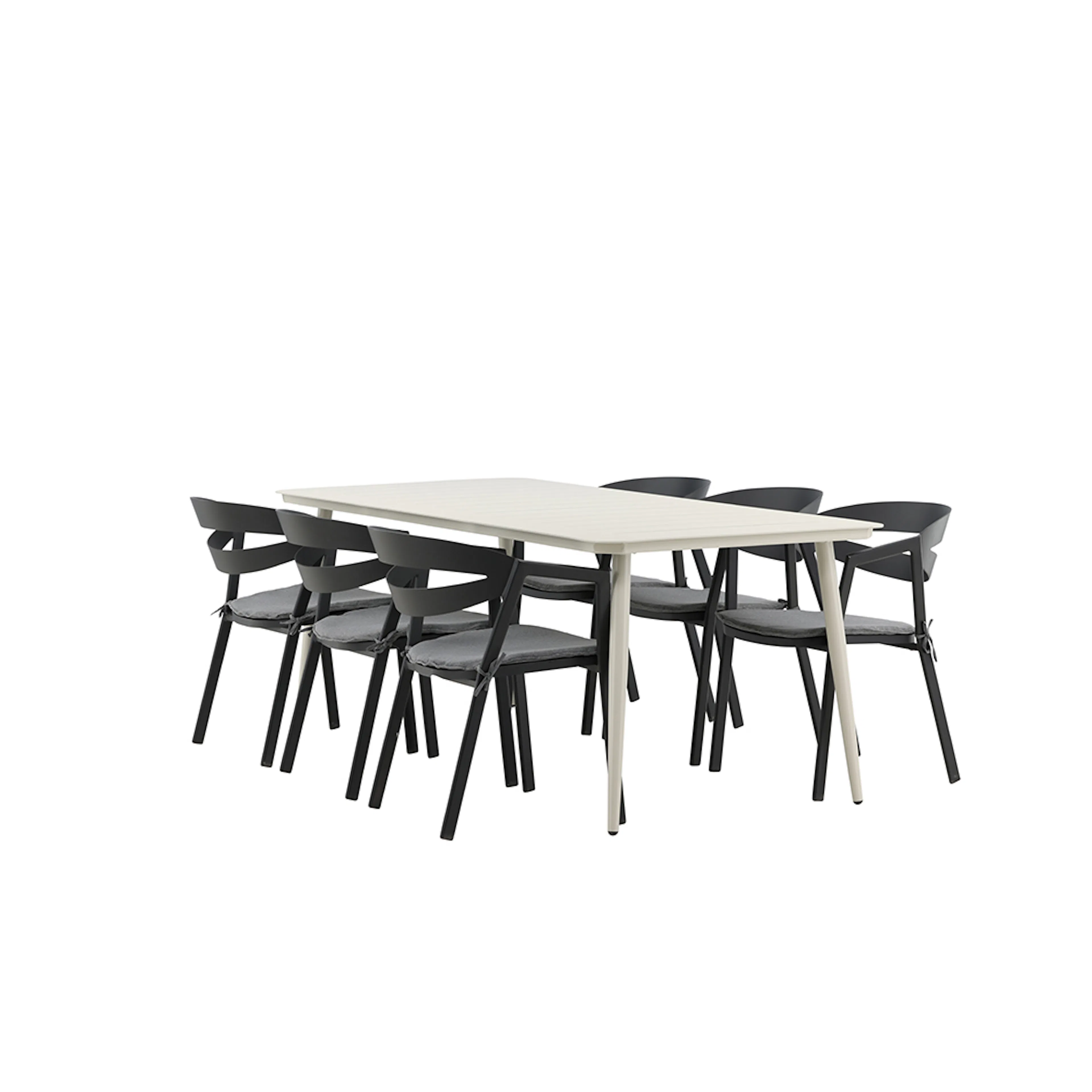Spisegruppe Venture Home Lina med 6 Slit Stoler