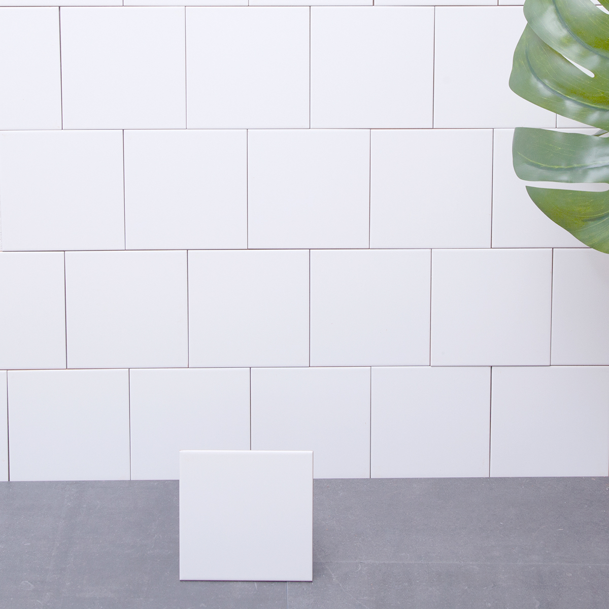Flis Arredo Color Hvit Matt 15X15 cm