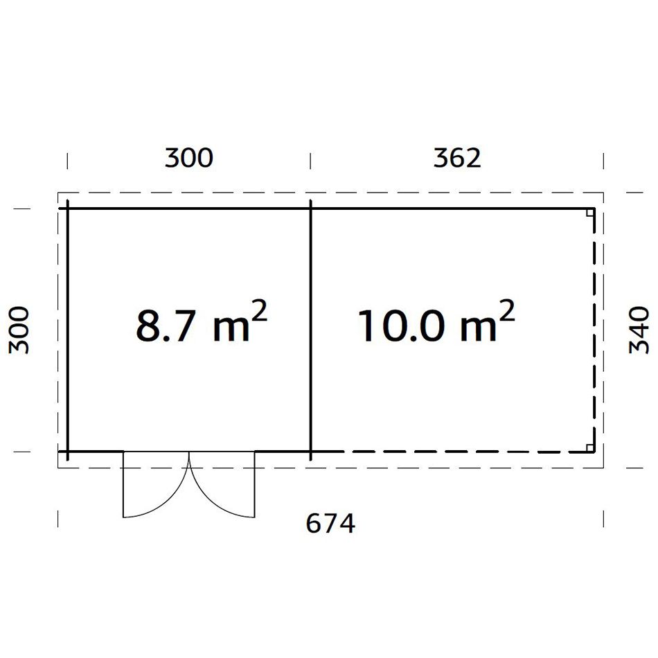 Hagestue Palmako Ella 18,7 m2