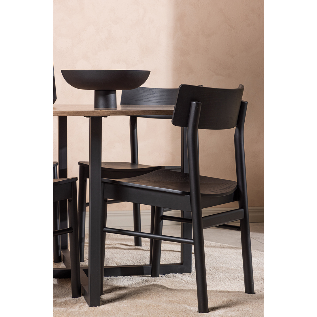 Spisegruppe Venture Home Durango Ø120 cm med 4st Montros Spisestoler