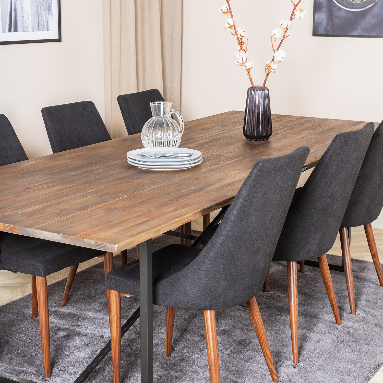 Spisegruppe Venture Home Peo med 6 Laura Stoler