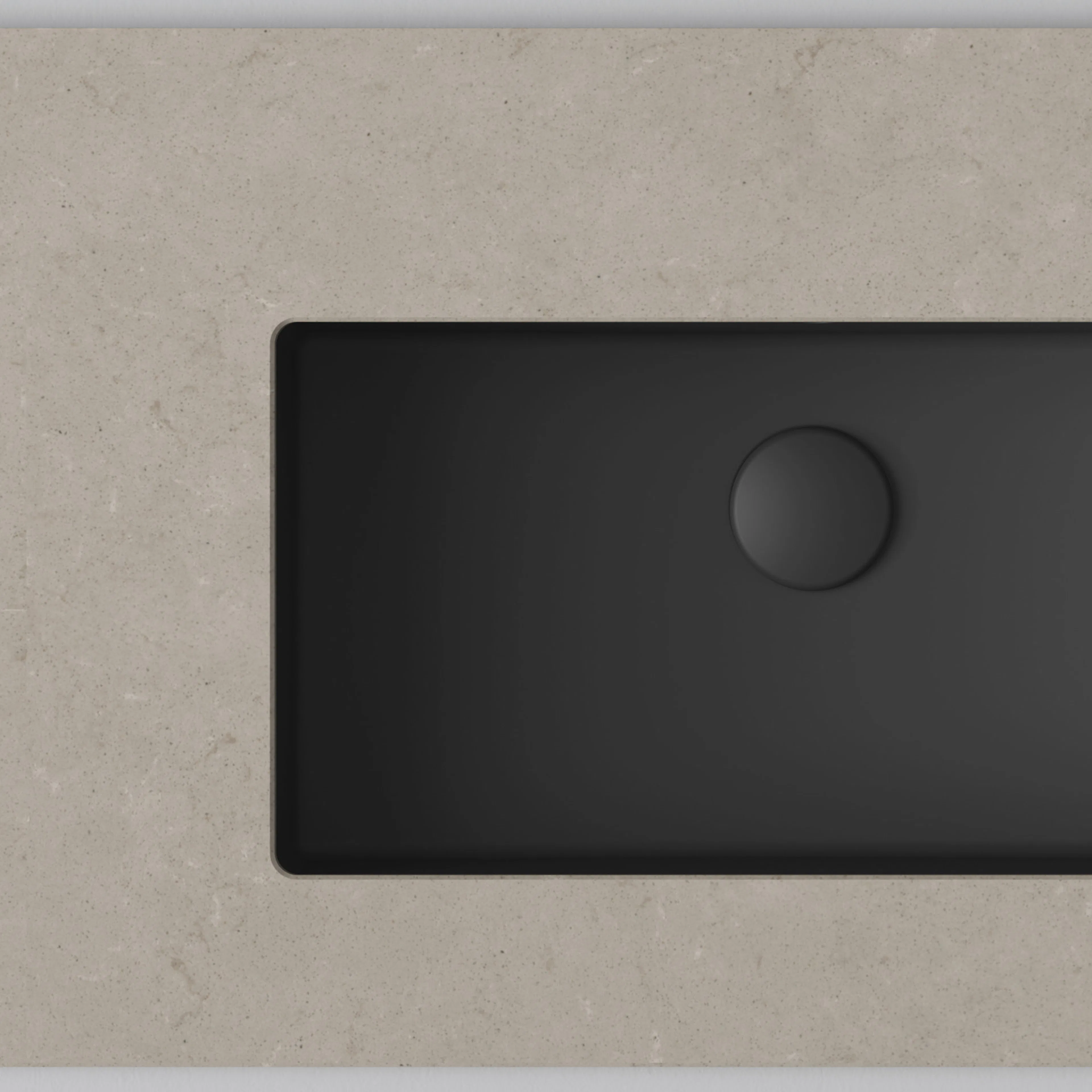 Bänkskiva Wave 140 D Fudge/Matte Black Utan hål för blandare Färg Bänkskiva: Fudge, Färg Tvättställ: Matte Black, Bredd: 1460 mm