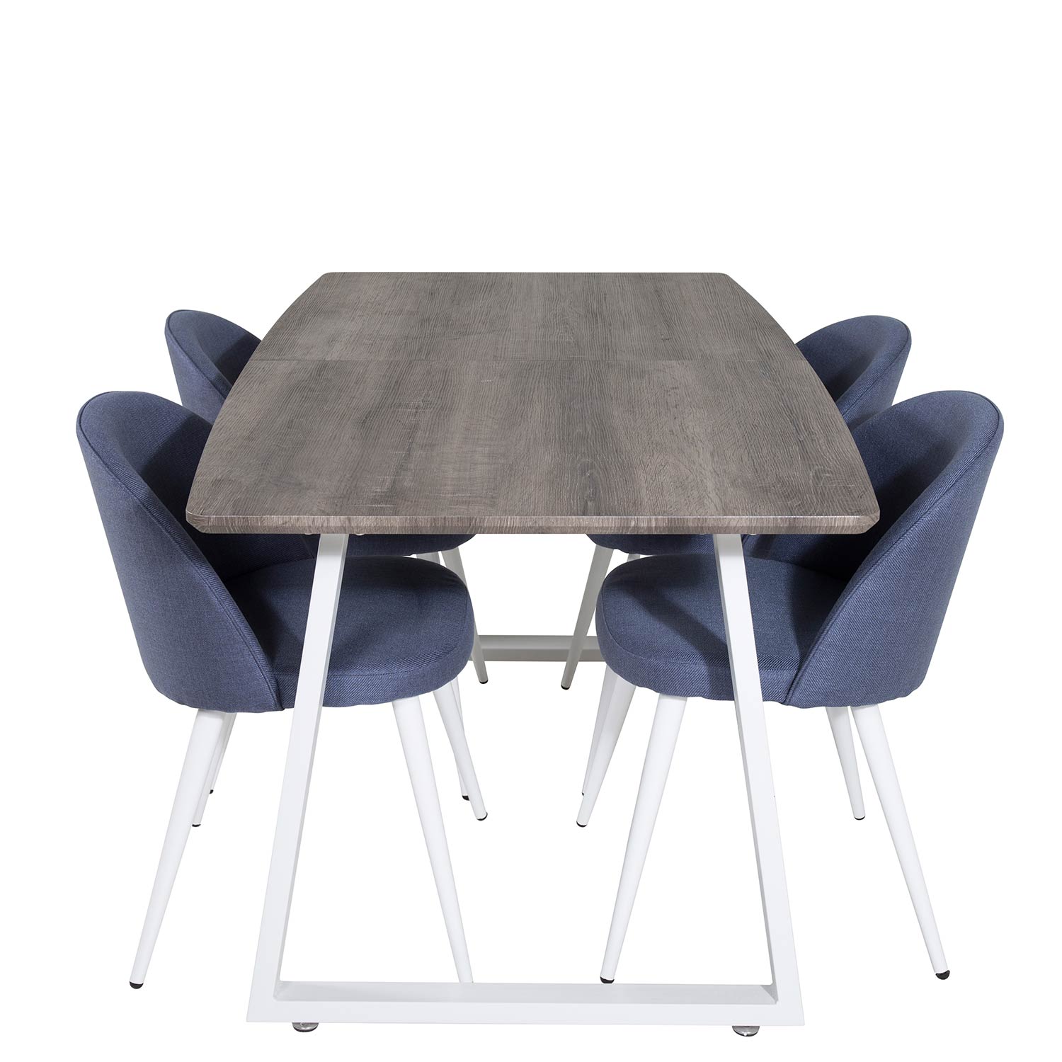 Spisegruppe Venture Home Ina med 4 Valentina Stoler Polyester