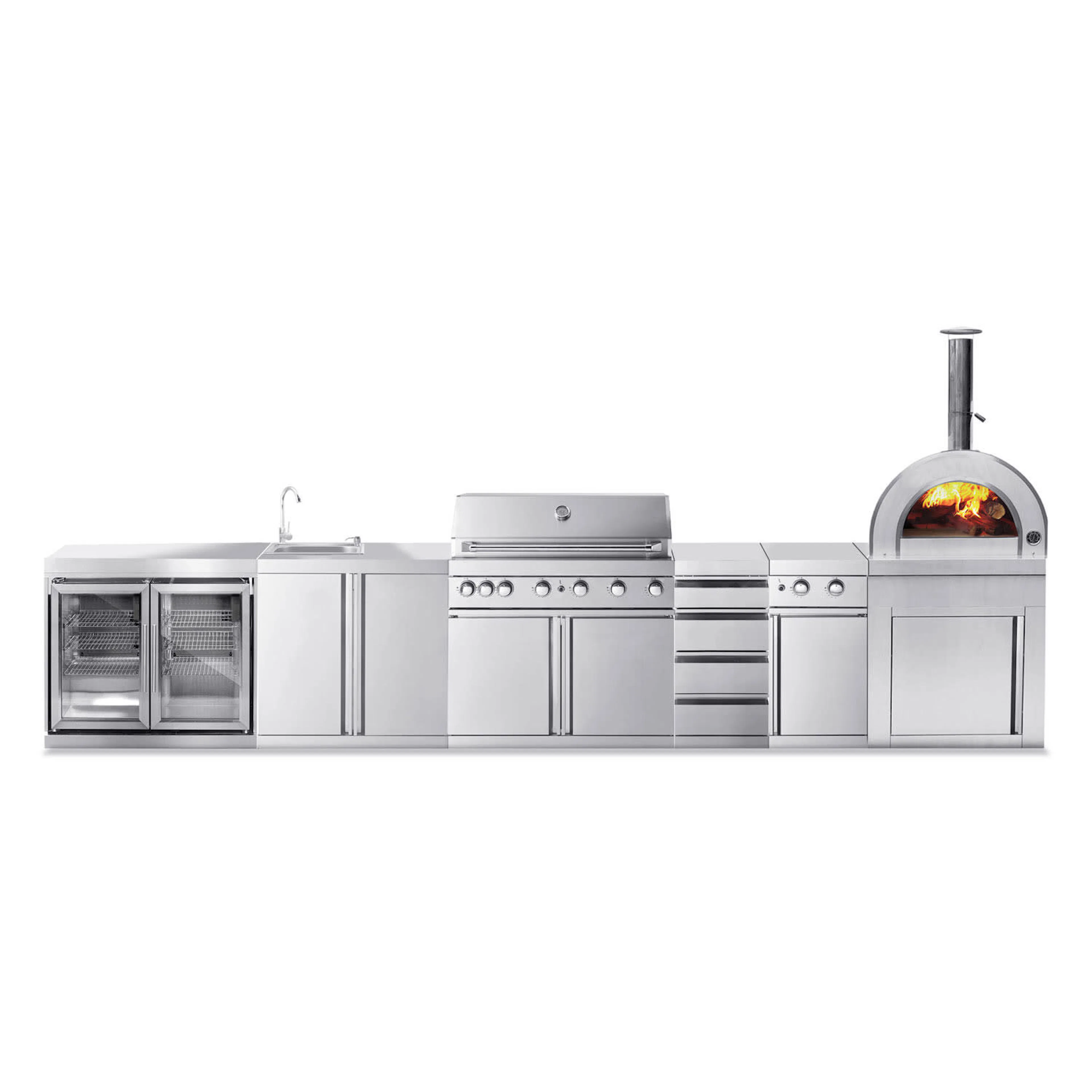Frittstående Utekjøkken Myoutdoorkitchen Stainless Collection Kansas