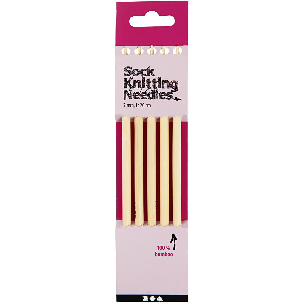 Strømpepinner Creativ Company L  20 cm Str 7 1 sett