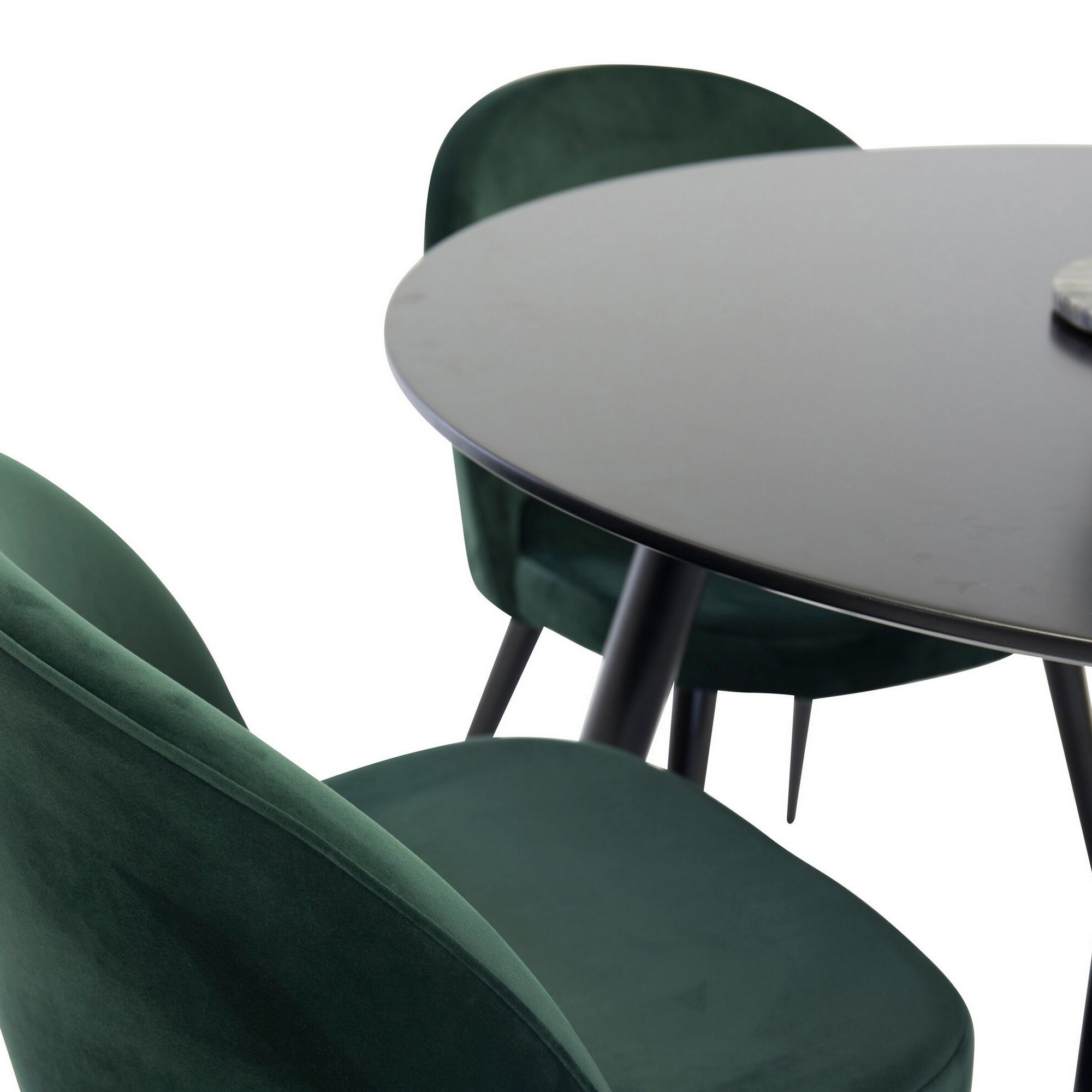 Spisegruppe Venture Home Plaza med 4stk Velvet Stoler