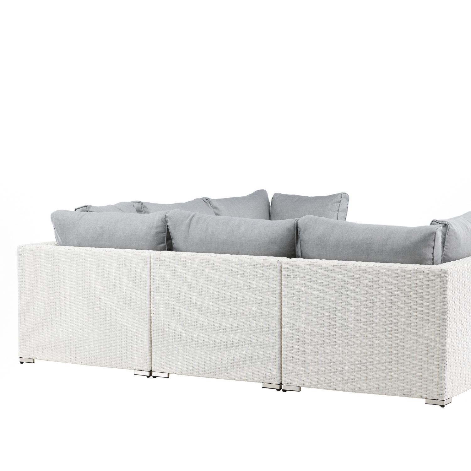 Amazon Modulsoffa 3+2+1 - Vit / grå dyna Hvit