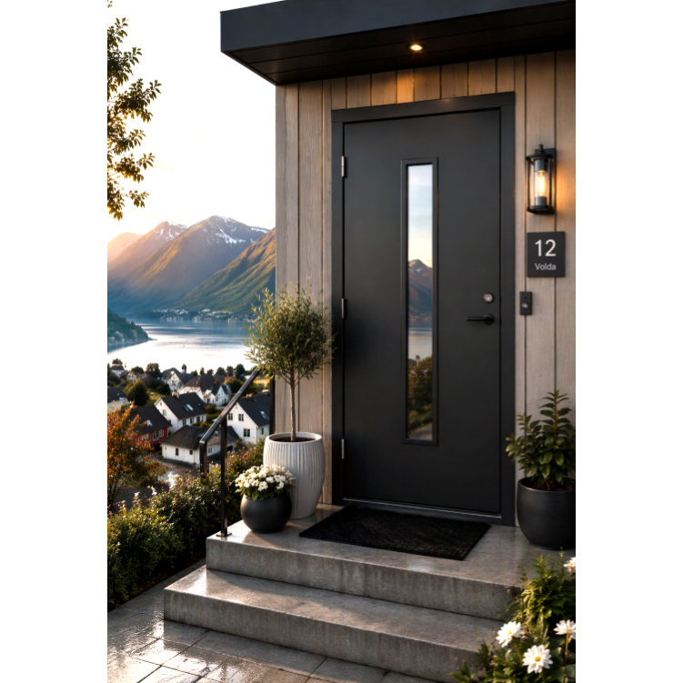 Ytterdør Fjorddøren Voldsfjord Klarglass