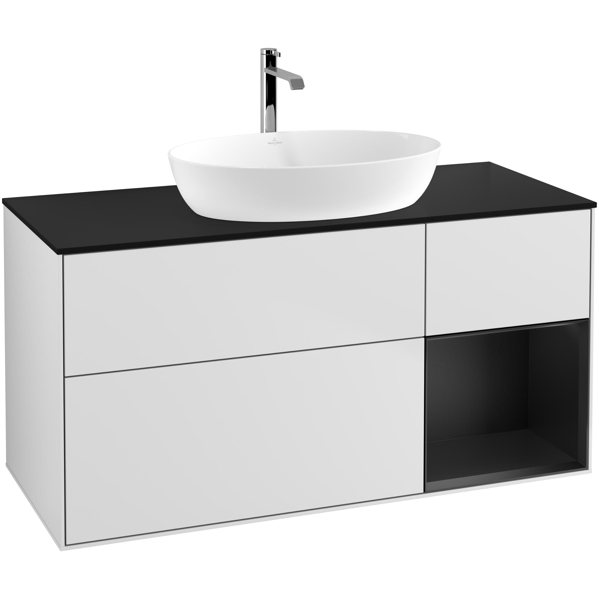 Tvättställsskåp Villeroy & Boch Finion med 3 Lådor Hylla och Bänkskiva för Fristående Tvättställ från Artis & Collaro