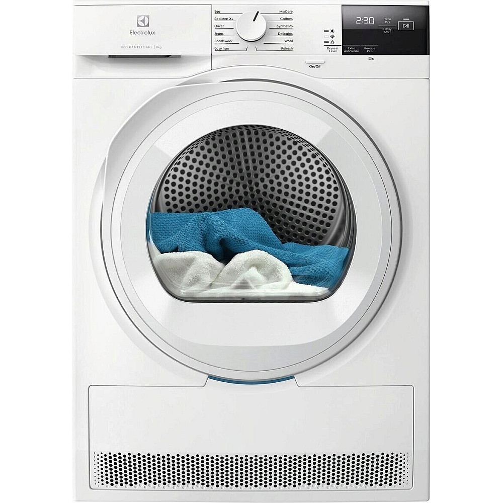 Varmepumpetrommel Electrolux EDI621O85O med GentleCare og SensiCare Teknologi