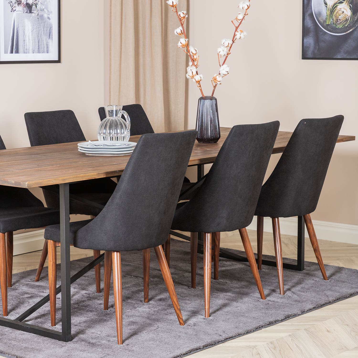 Spisegruppe Venture Home Peo med 6 Laura Stoler