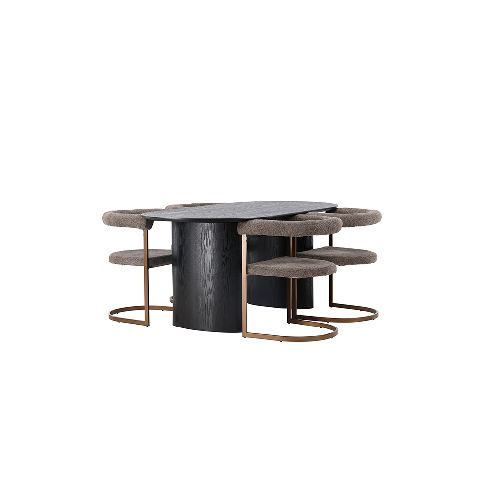 Spisegruppe Venture Home Isolde med 4 Morning Stoler