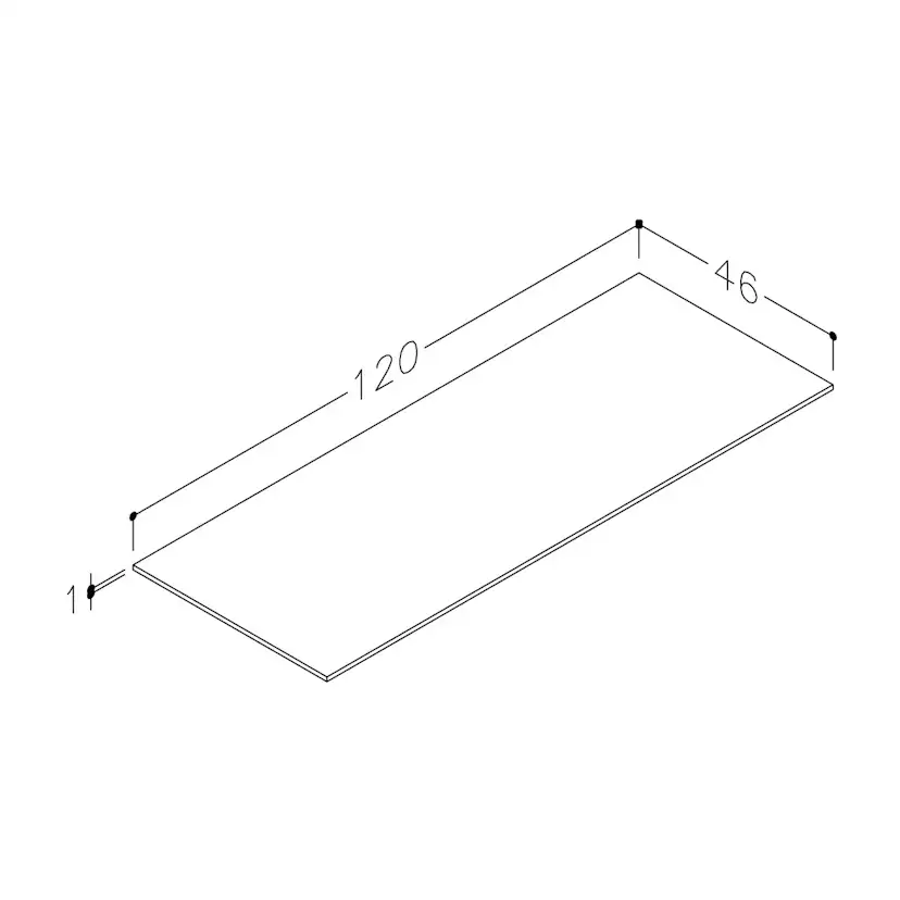 Benkeplate Korsbakken HPL