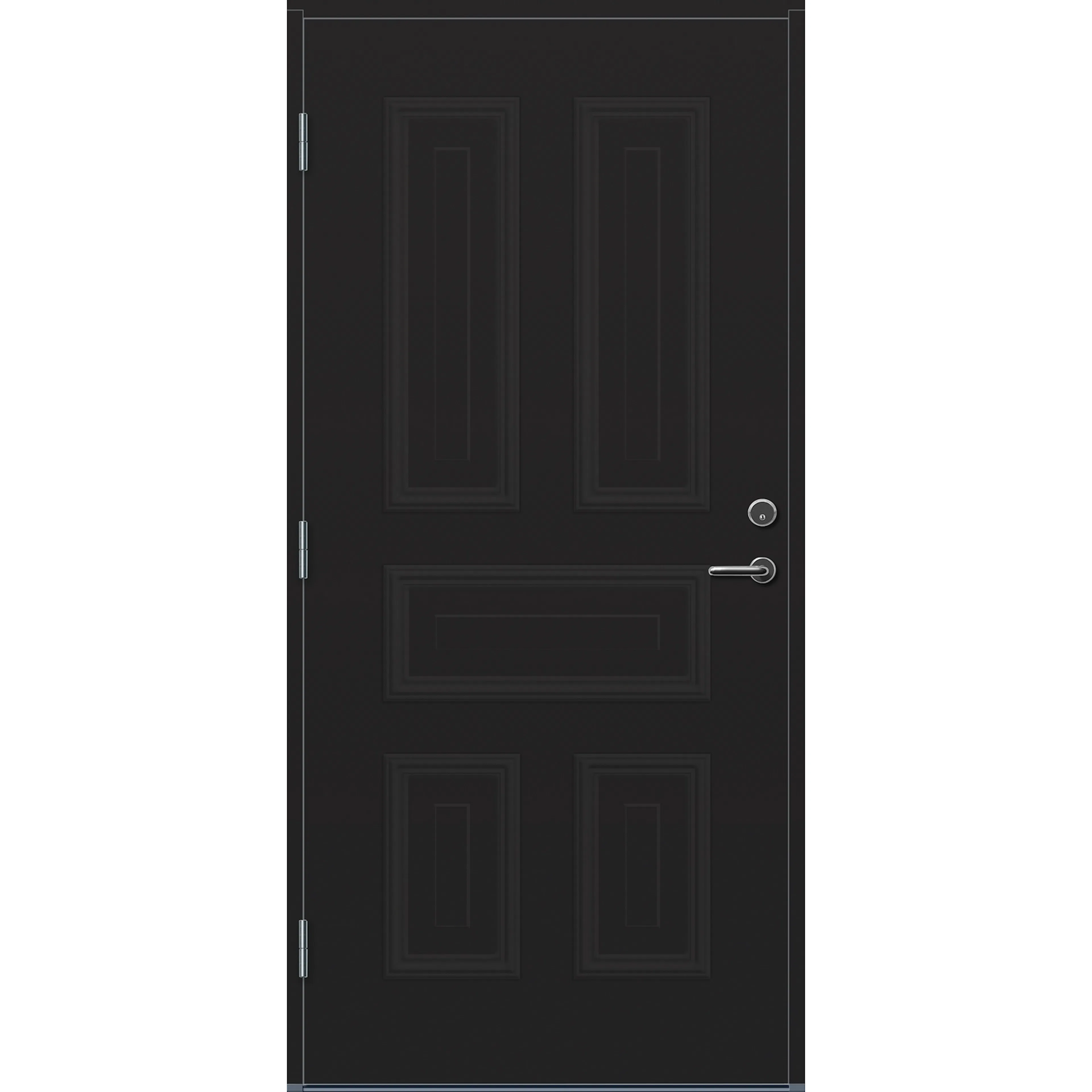 DØR YD LISTA 9X21H DEMP SORT BxH: 90x210 cm, Høyre, NCS S-8500-N, Dempet Sort