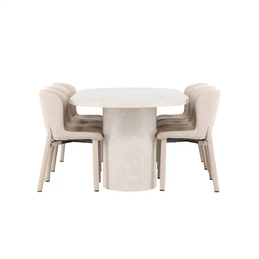 Spisegruppe Venture Home Narvik med 6st Astoria Spisestoler