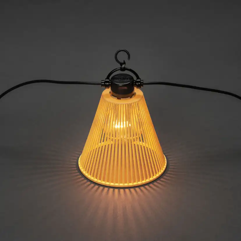 Tilläggsslinga E27 10 amb LED Svart/Gul