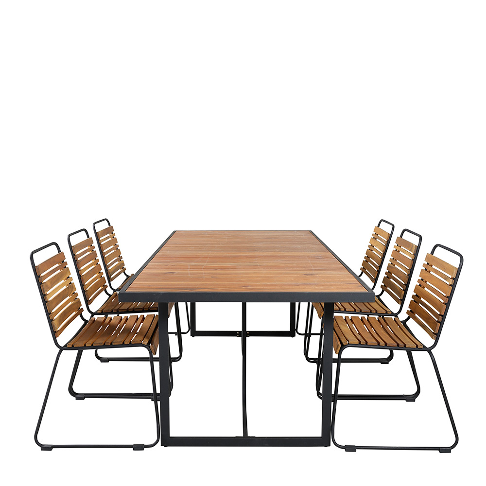 Spisegruppe Venture Home King med 6 Billy Spisestoler