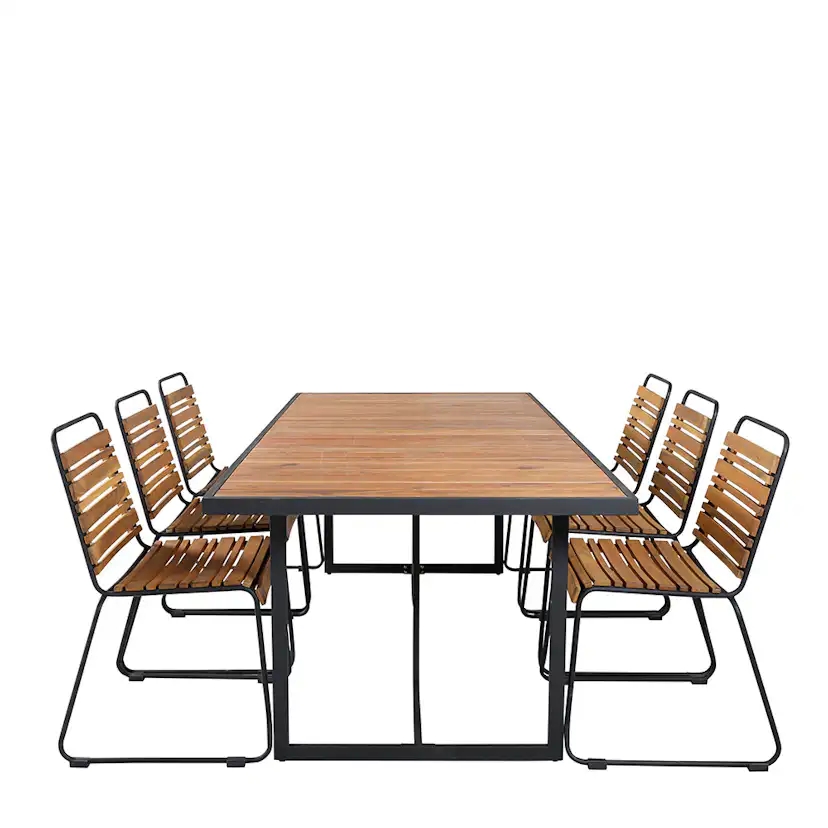 Spisegruppe Venture Home King med 6 Billy Spisestoler