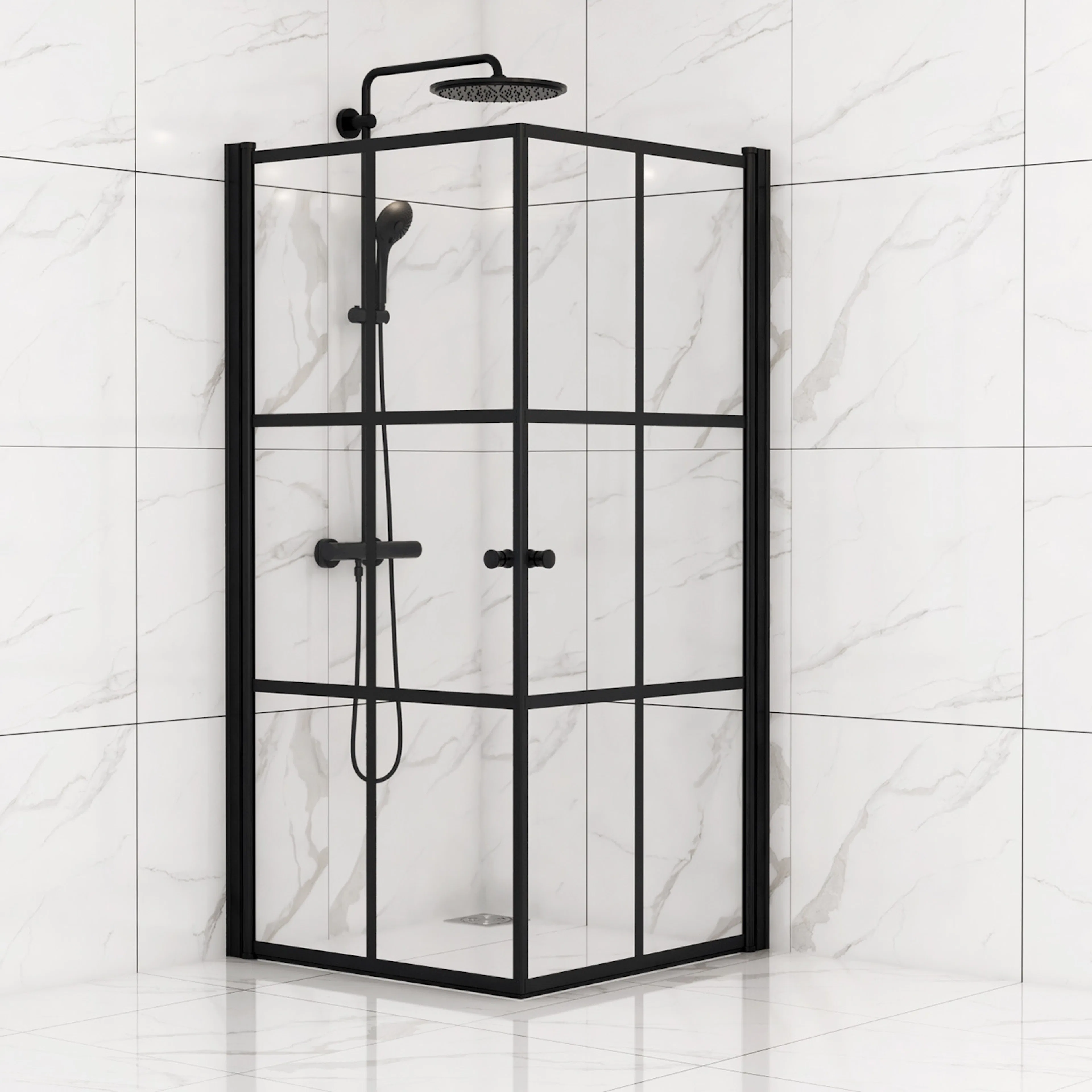 Dusjdører Sunwind Tiana Black