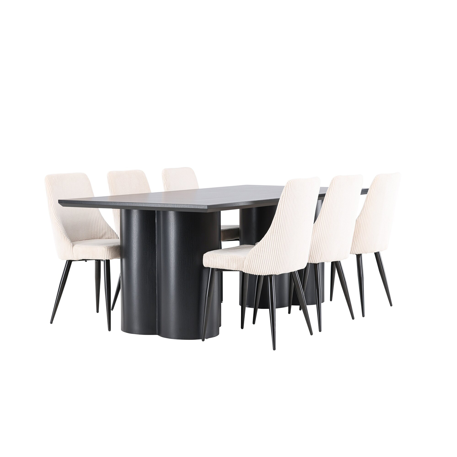 Spisegruppe Venture Home Olivia 210 med 6 stk Leone Stoler