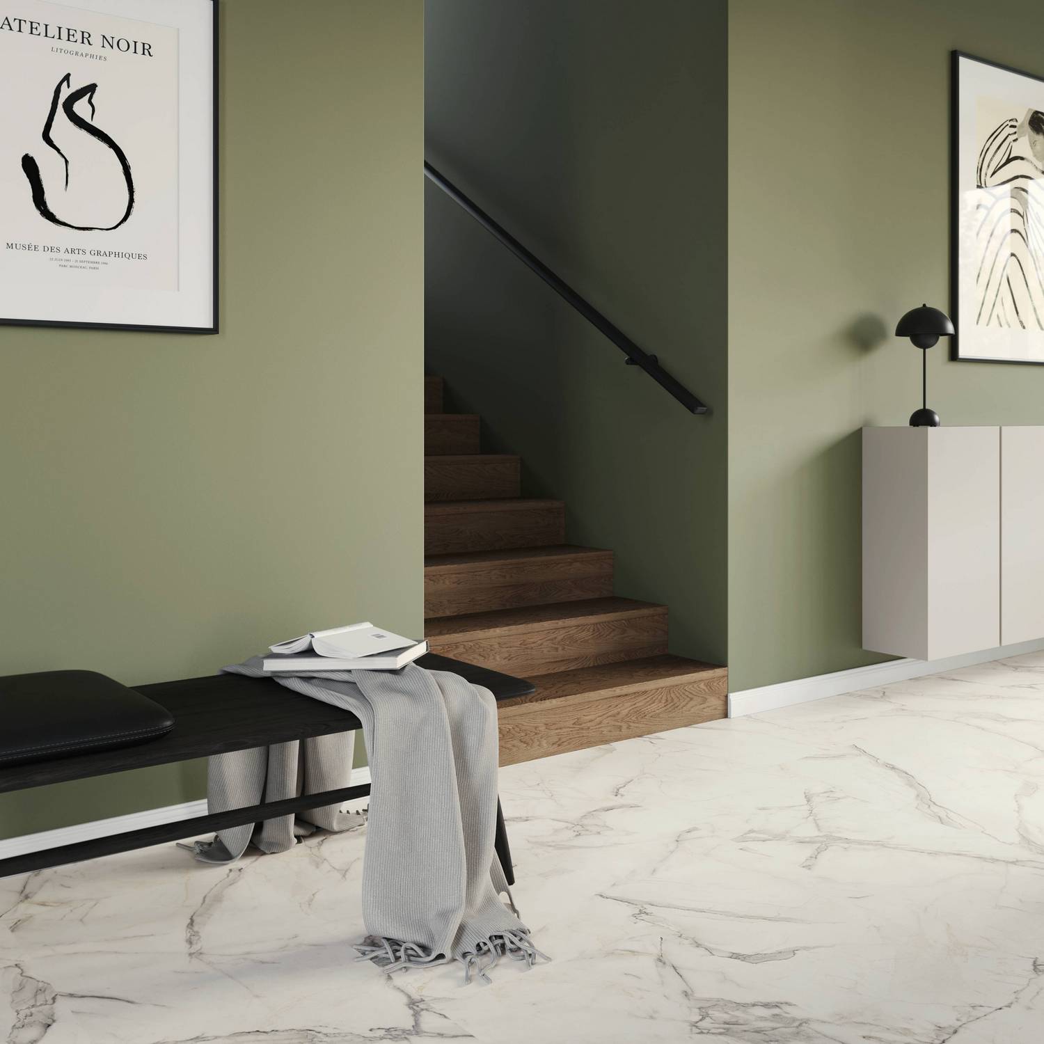 Vinylgulv Tarkett iD Inspiration 55  Carrara Grande White