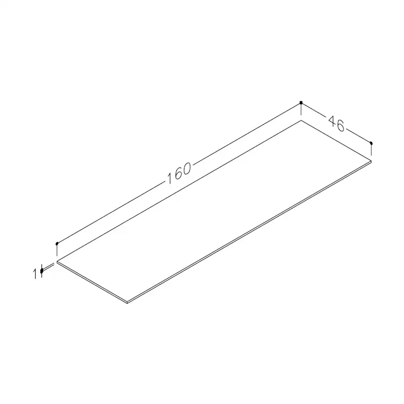 Benkeplate Korsbakken HPL