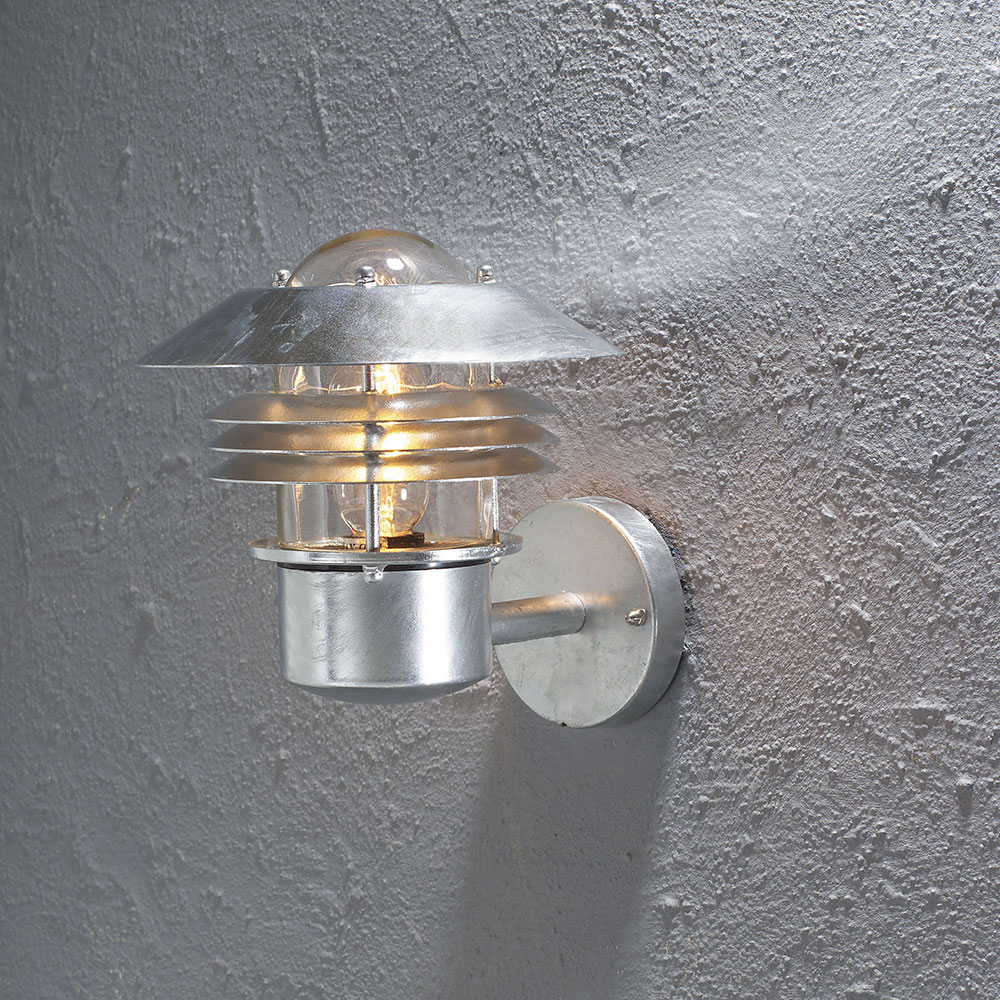 Vegglampe Gnosjö Konstsmide Modena Opp E27 Galvanisert 24x25x23