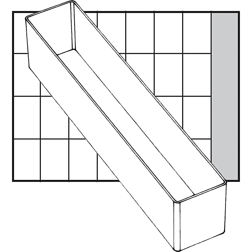 Basisinnsats Raaco Nr. A9-4 H47 mm Str 218x39 mm 1 Stk