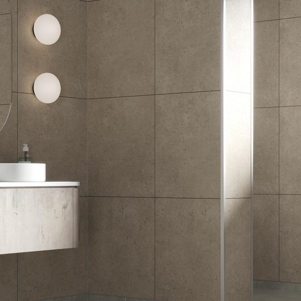 Baderomspanel Fibo 2490-M6060 Rough Cement