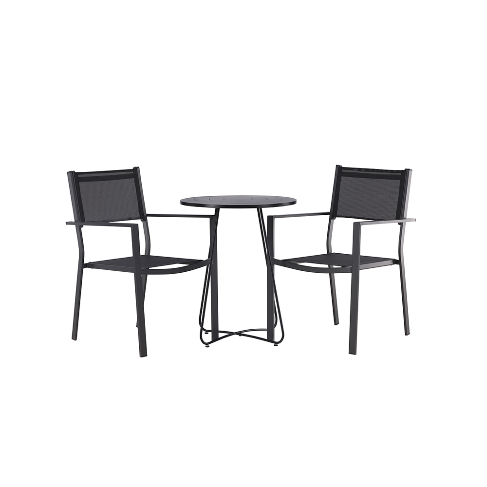 Cafégruppe Venture Home Bacong Bord med 2 Copacabana Stoler
