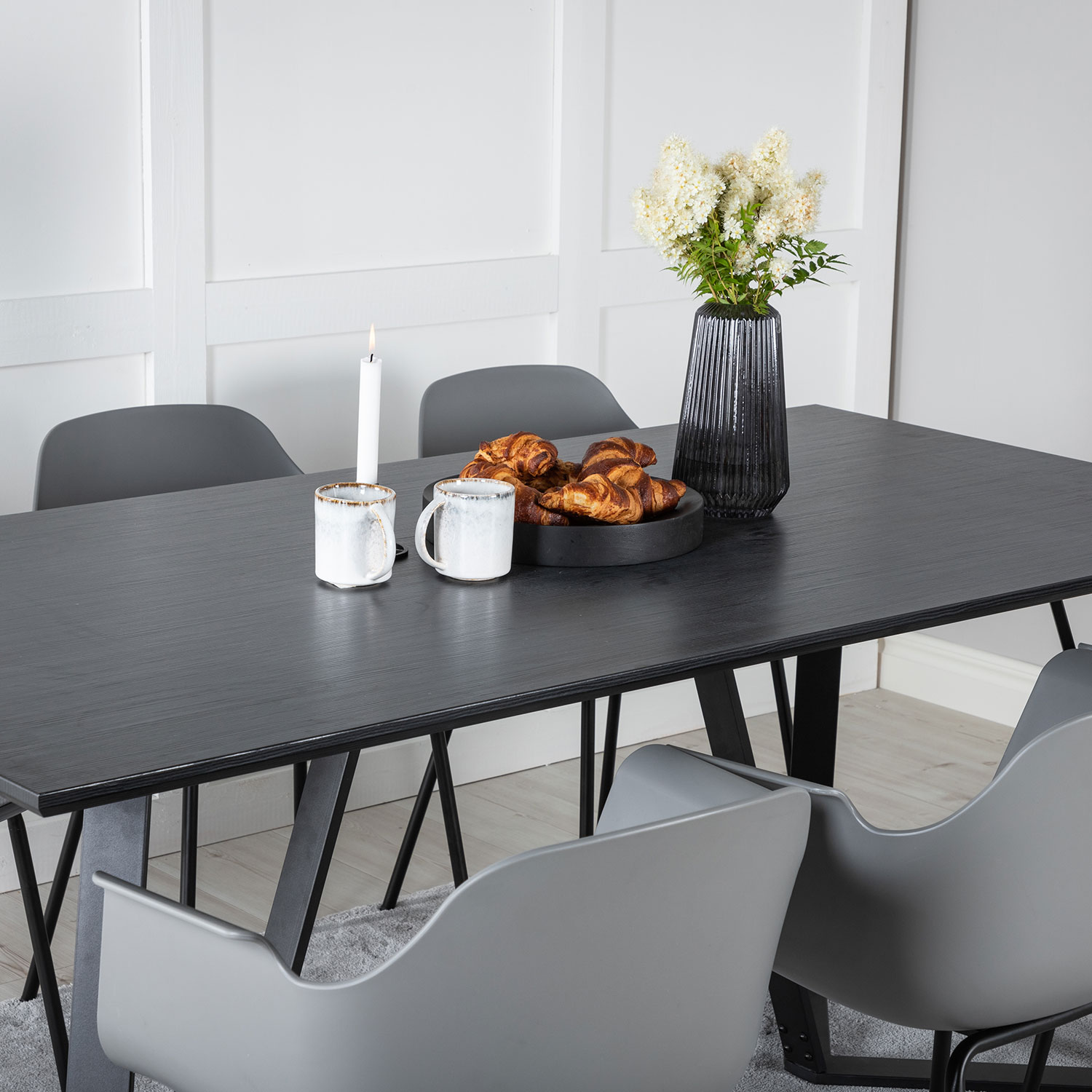 Spisegruppe Venture Home Marina med 6 Comfort Plastic Stoler