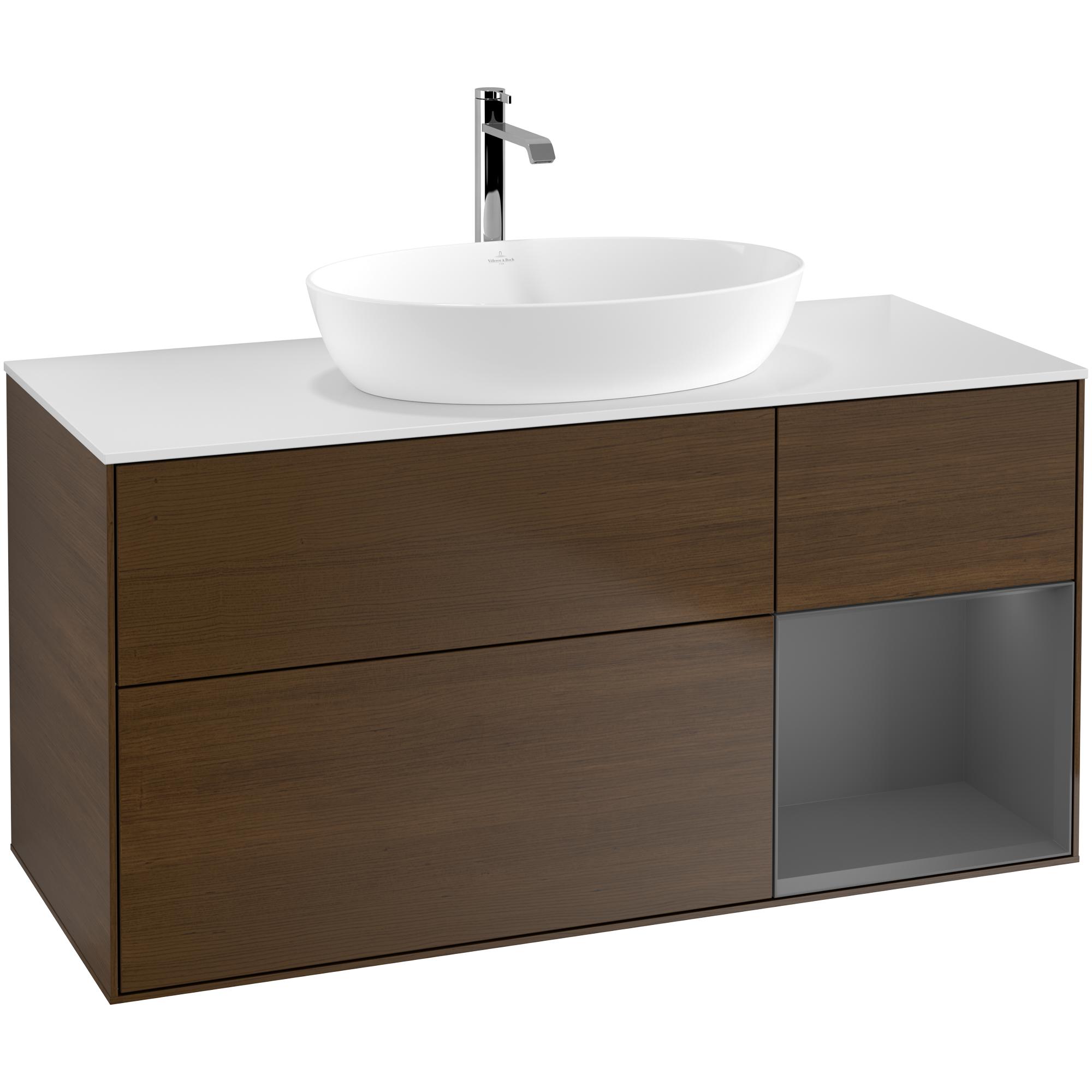 Tvättställsskåp Villeroy & Boch Finion med 3 Lådor Hylla och Bänkskiva för Fristående Tvättställ från Artis & Collaro