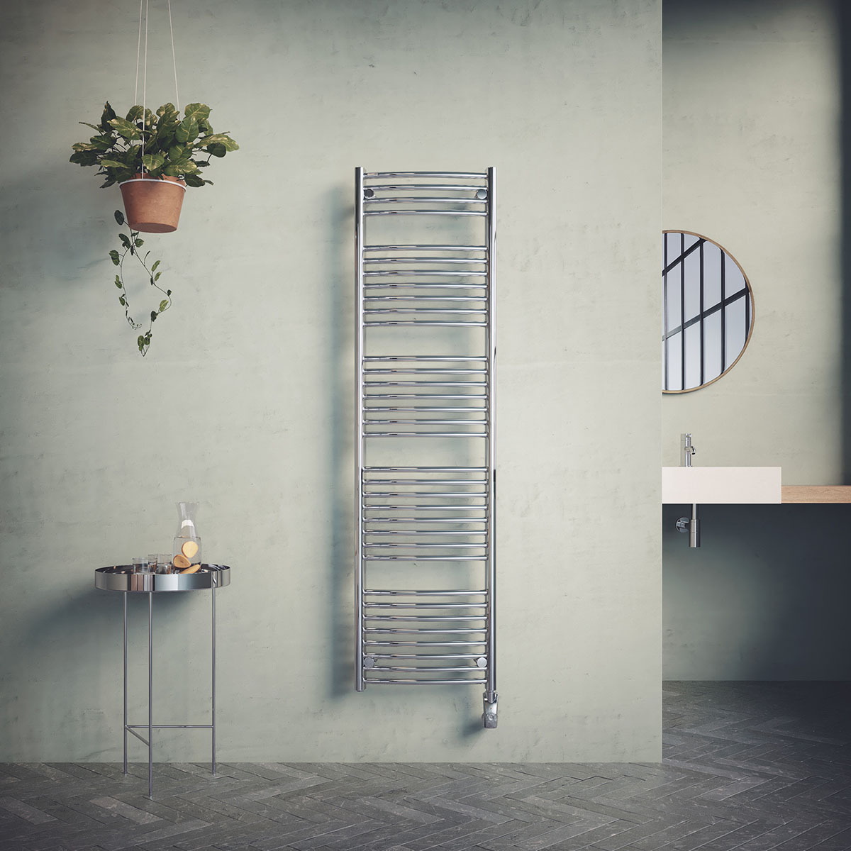 Borgholm El Krom, *1760x450mm/600w BxH: 450x1640 mm. Strøm Krom