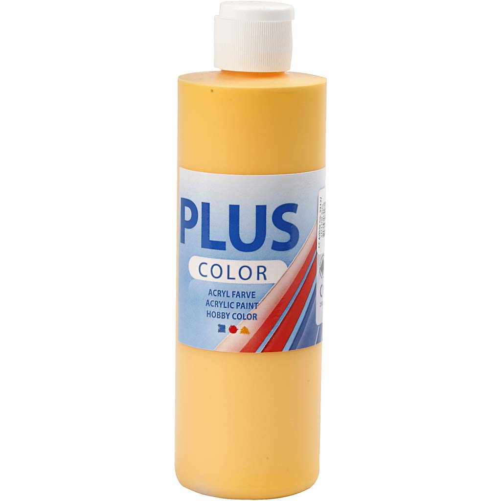 Plus Color hobbyfärg, yellow sun, 250 ml/ 1 flaska Yellow Sun
