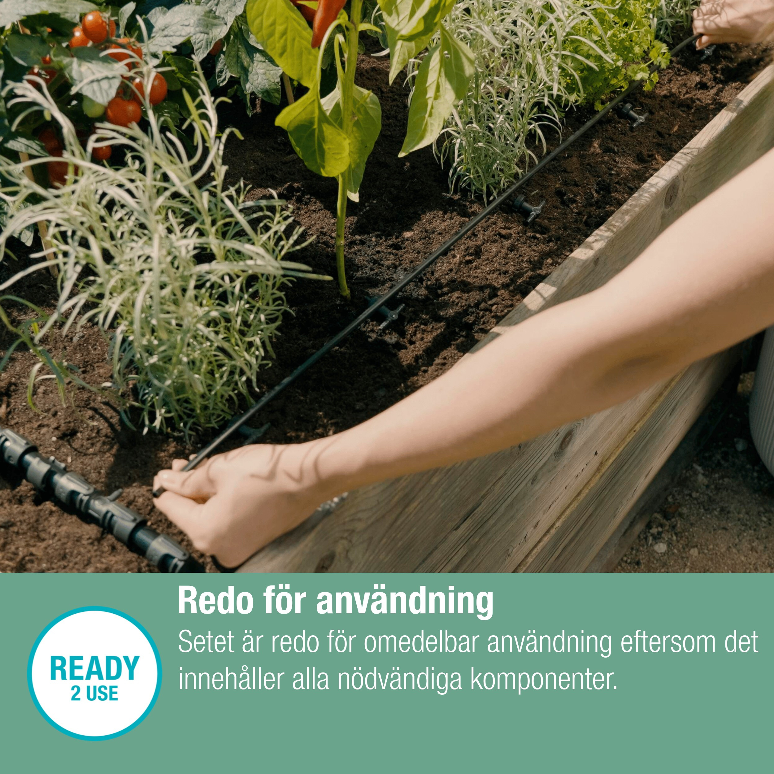 Vanningssett Gardena Micro-Drip For Pallekarmer