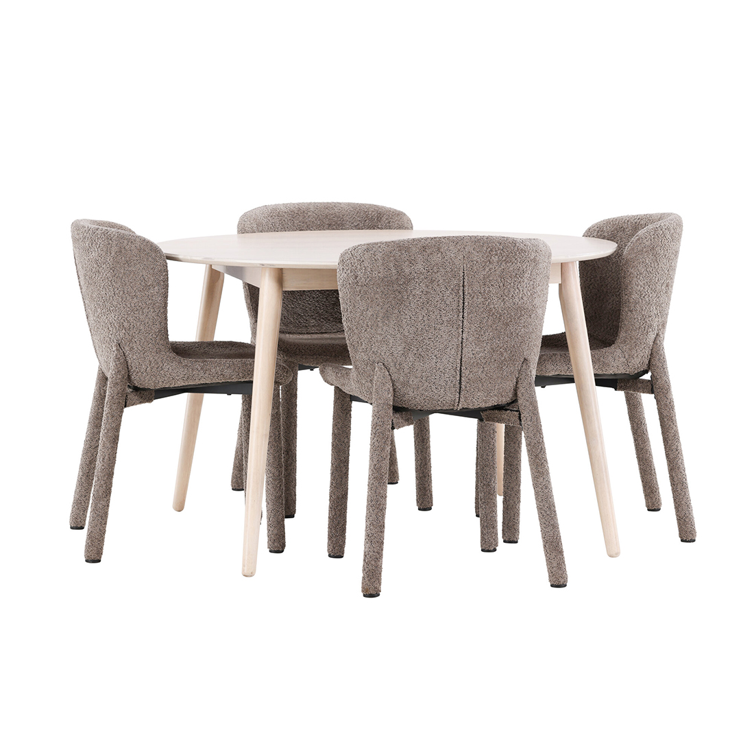 Spisegruppe Venture Home Flora Ø120 cm med 4st Astoria Spisestoler
