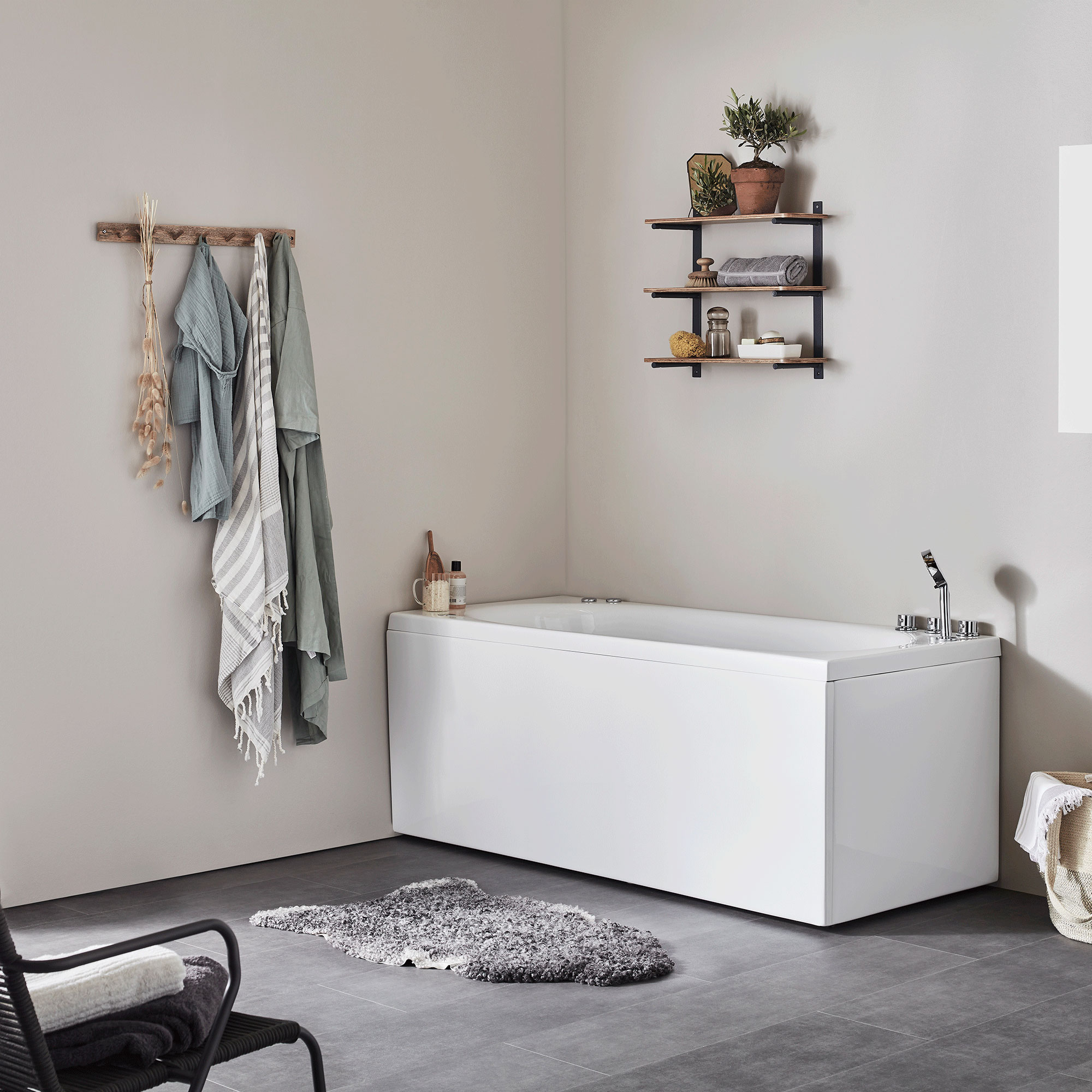 Boblebad Noro Relounge 150 inkl. blandebatteri