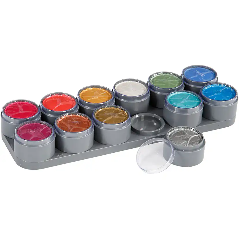 Ansiktsmaling Creativ Company Grimas Sminkepalett Perlemorsfarger 12x15 ml/1 stk