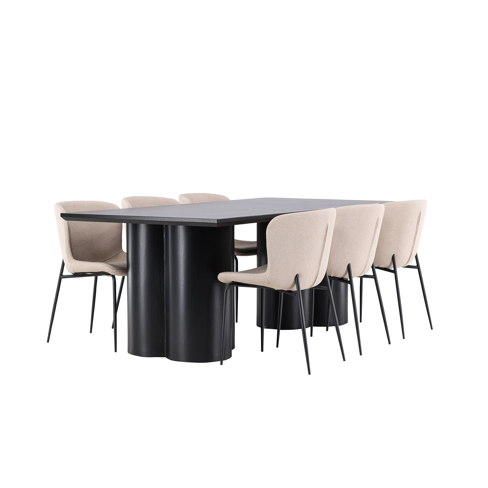 Spisegruppe Venture Home Olivia 210 med 6 stk Modesto Stoler