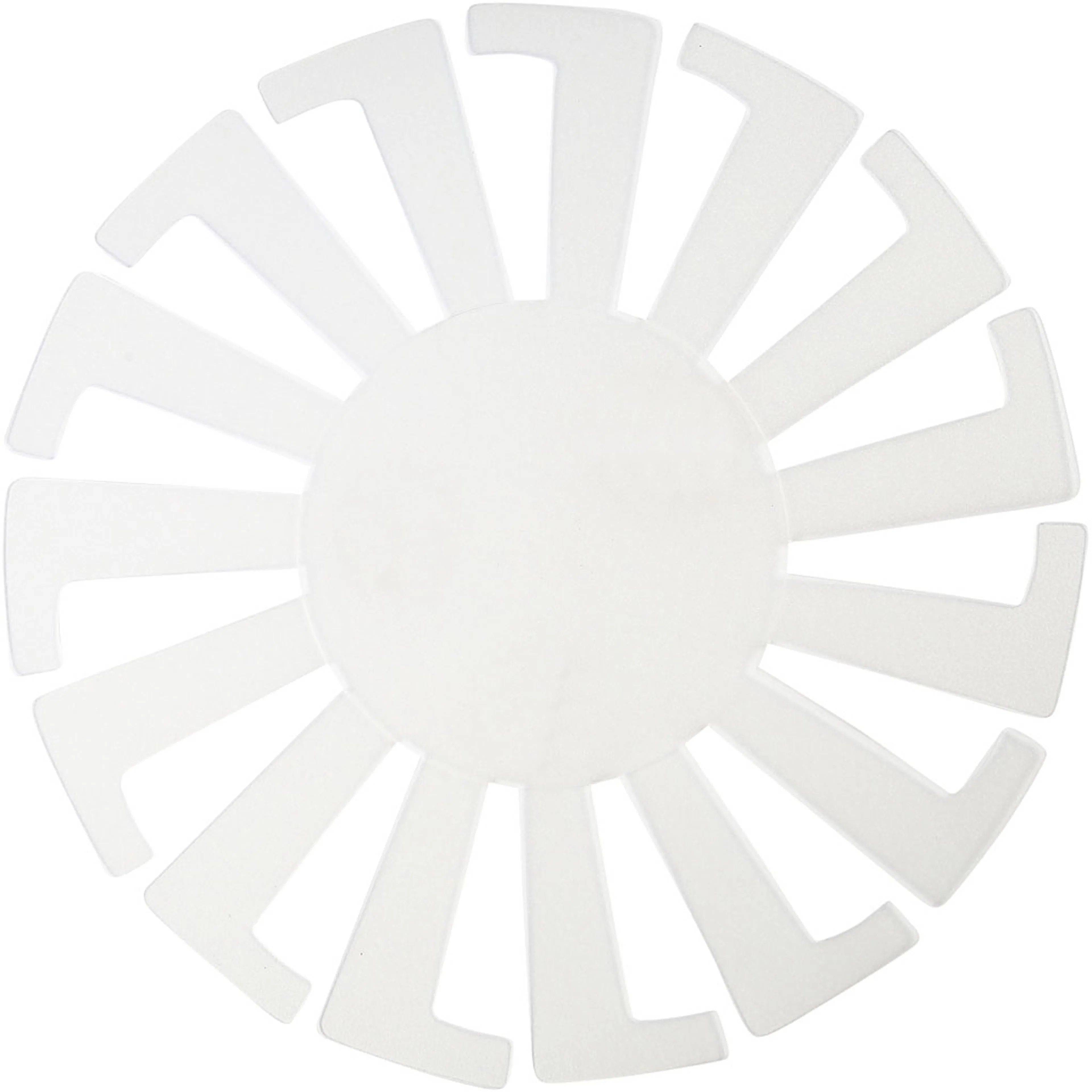 Fläta enkelt schablon, transparent, H: 8 cm, Dia. 14 cm, 10 Transparent, 140x80 mm