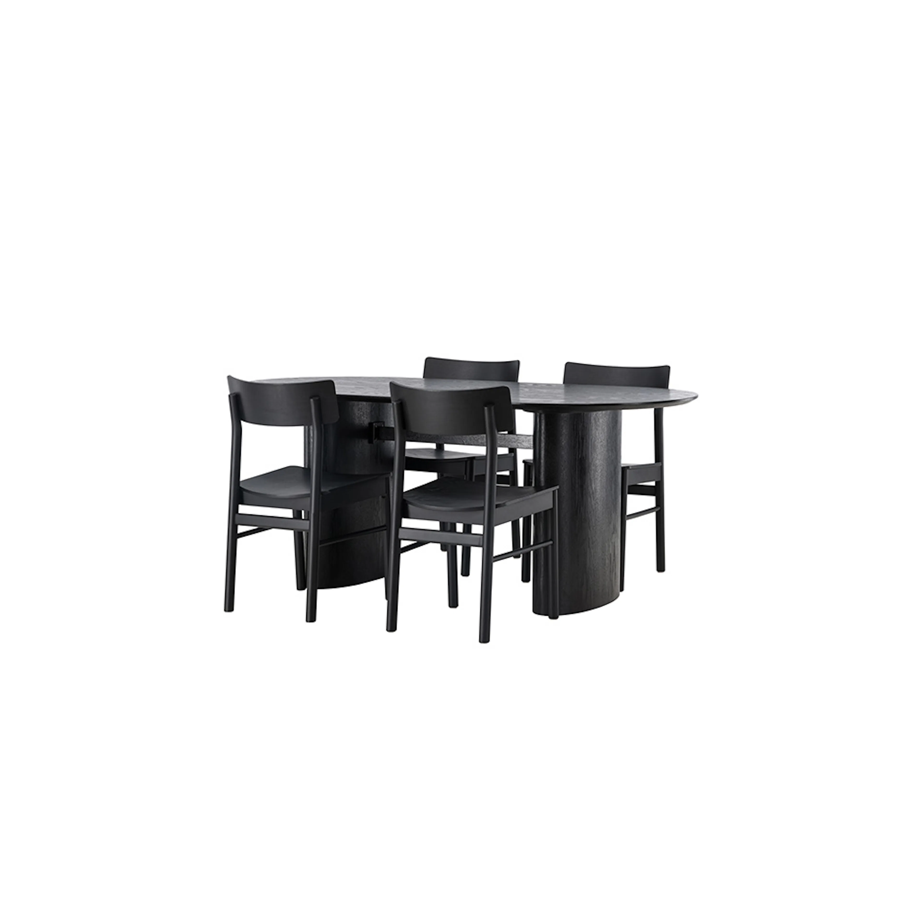 Spisegruppe Venture Home Isolde med 4 stk Montros Stoler