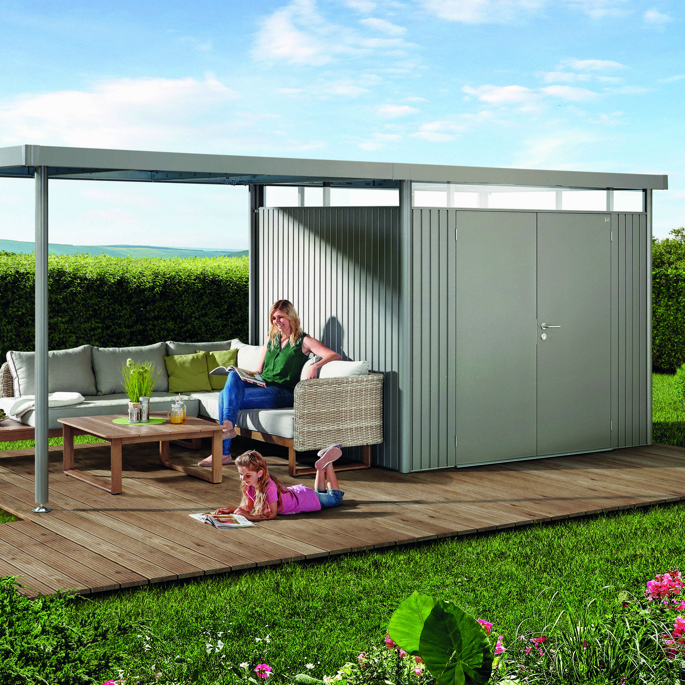Redskapsbod Biohort Highline H3 Dobbeldør