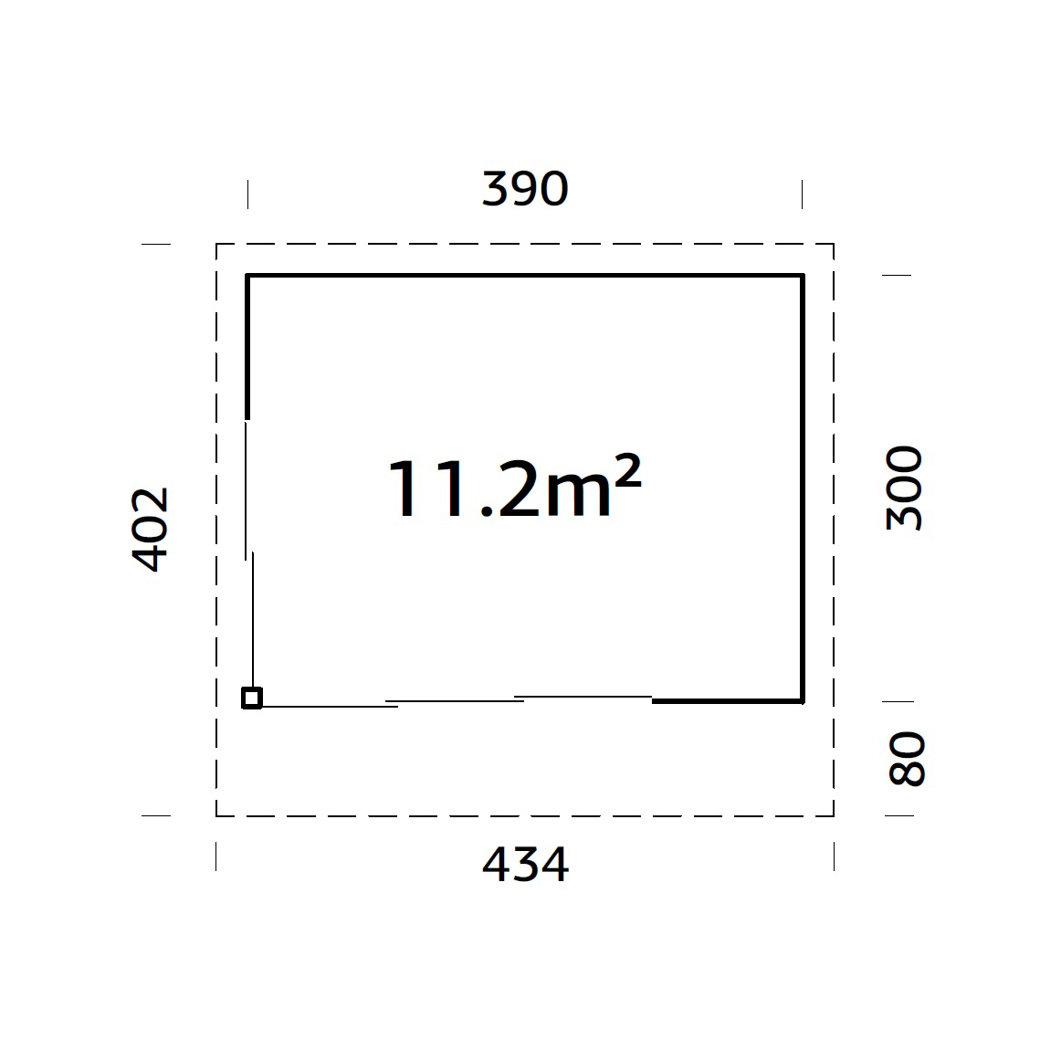 Hagestue Palmako Andrea 11,2 m2