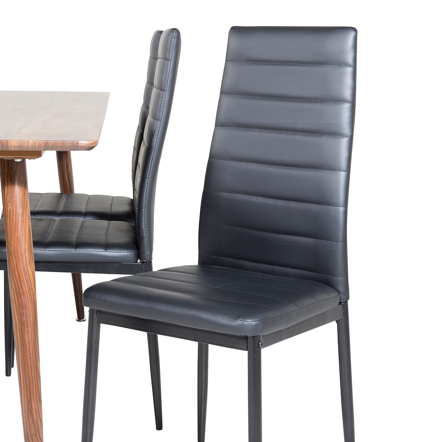Spisegruppe Venture Home Pobbie med 6 Sly Stoler Kunstlær