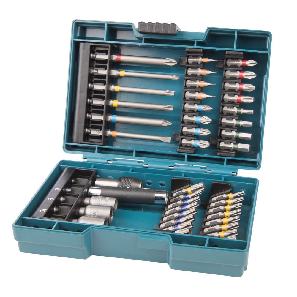 Bitssett Makita B-55697 43 deler og Oppbevaringsboks