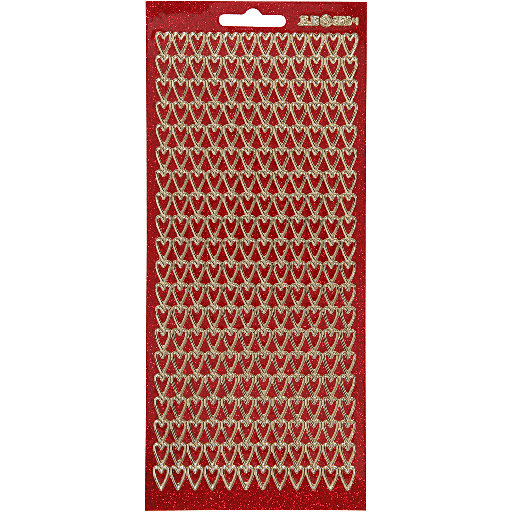 Klistremerker Creativ Company med Hjerter 10x23 cm