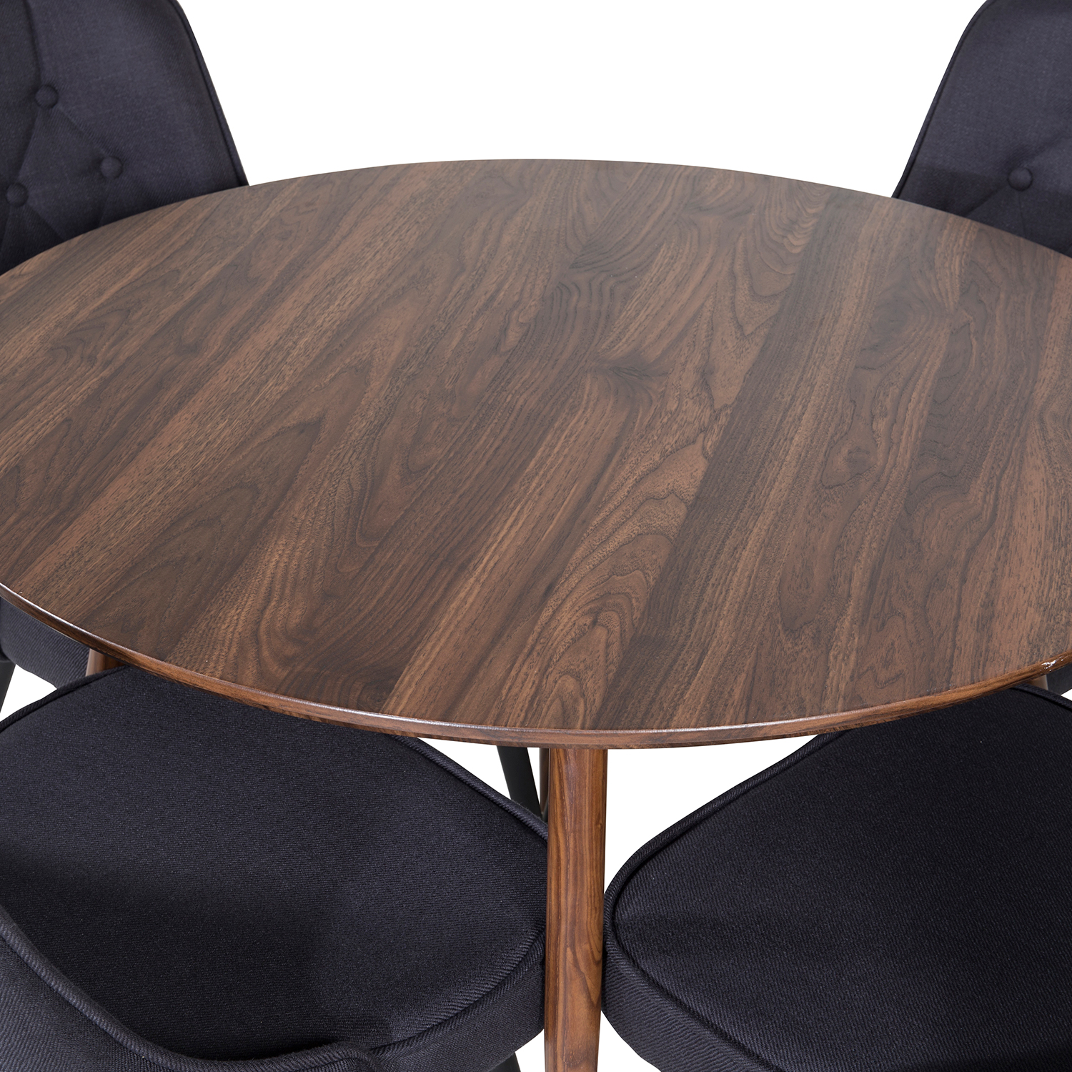 Spisegruppe Venture Home Plake med 4 Vera Stoler Polyester Rundt